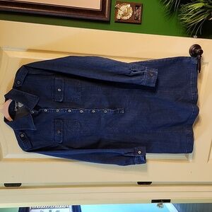 MONTANA JEANS DENIM LONG SLEEVE DRESS